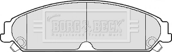 BORG & BECK Комплект тормозных колодок, дисковый тормоз BBP2156